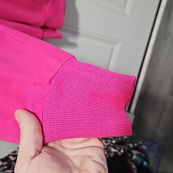 NWOT bright pink hoodie with San Diego written in navy blue and white. - Picture 4 of 6